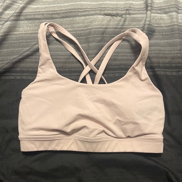 Pink Lululemon Energy Sports Bra - Picture 1 of 3